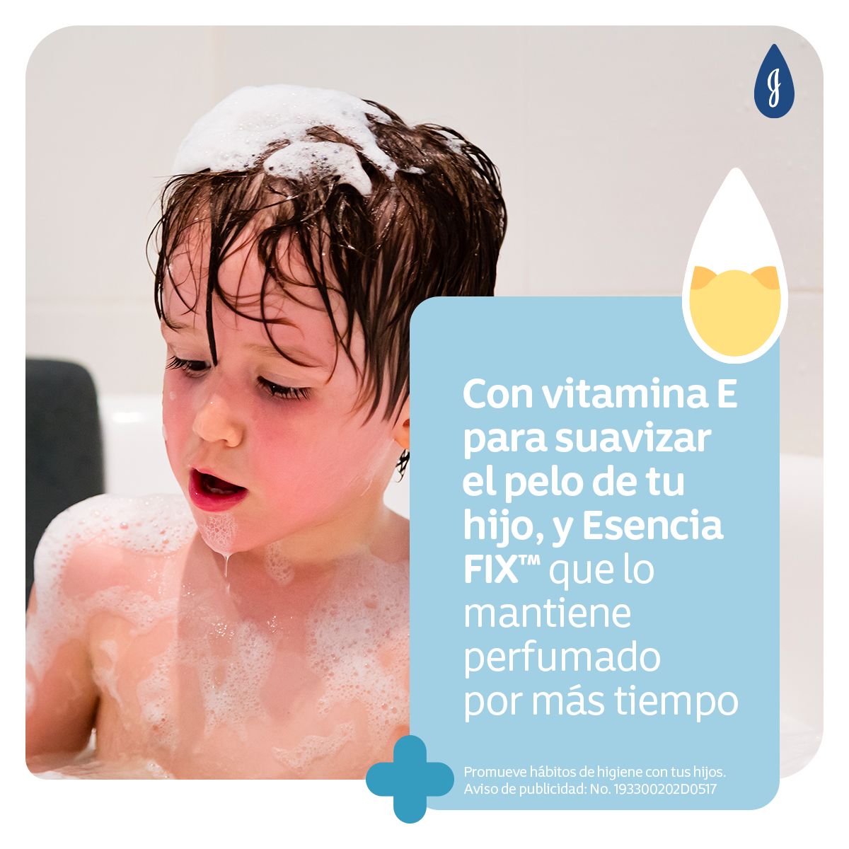 JOHNSON’S® baby shampoo fragancia prolongada