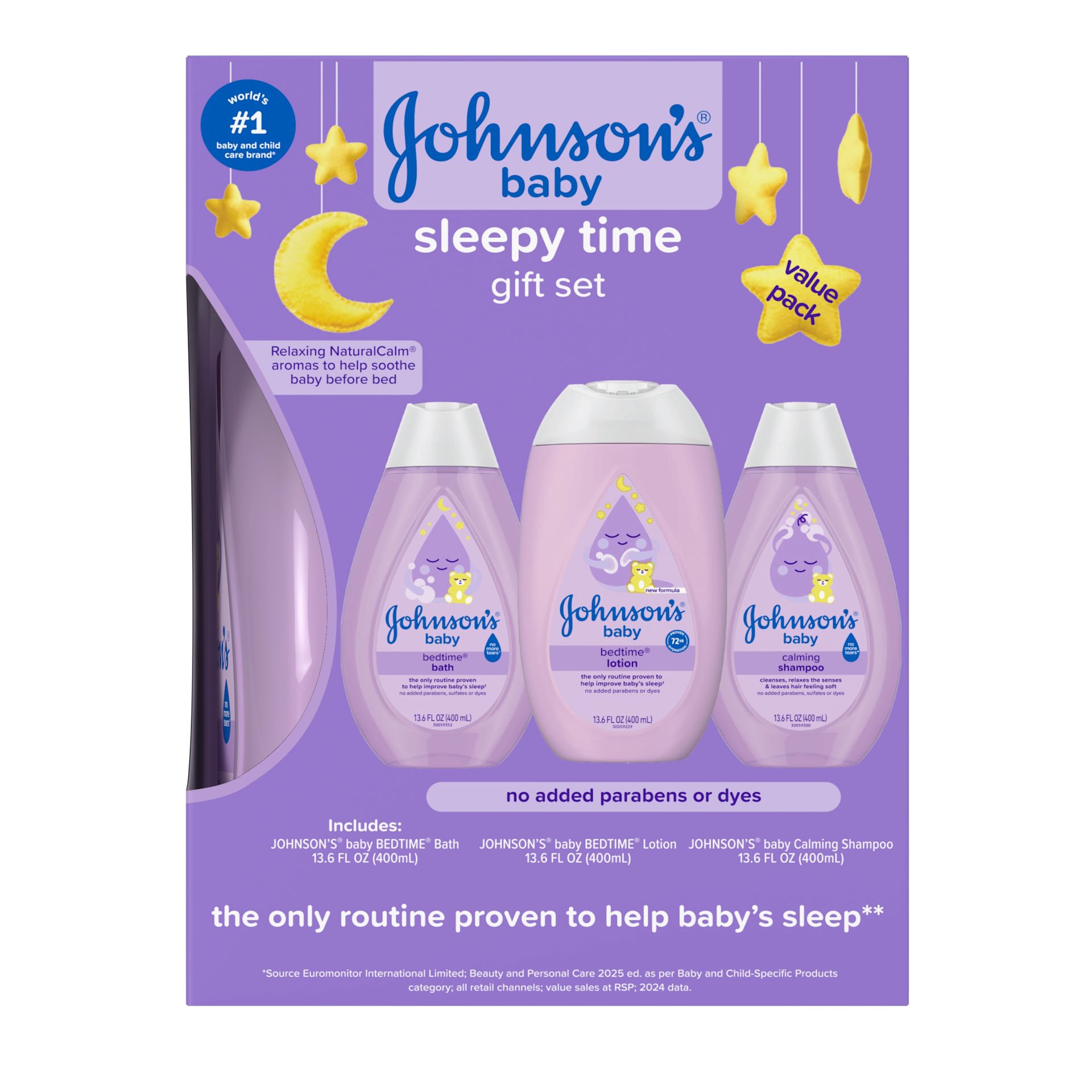  Front Pack shot of Johnson's® Baby Care Sleepy Time Baby Gift Set