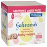 Johnsons fragrance free baby wipes