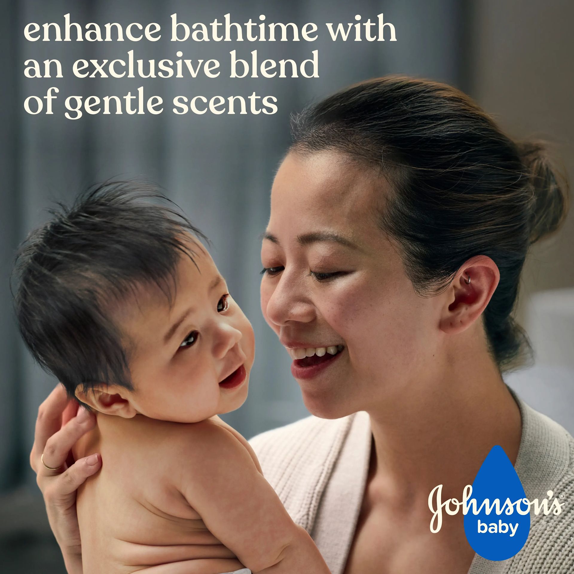 Enhance bathtime with an exclusive blend of gentle scents