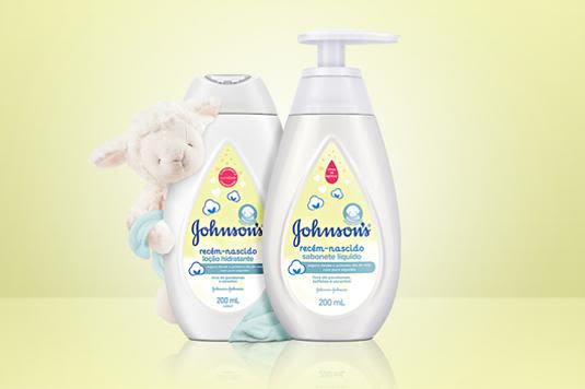 Produtos Johnson's linha recém-nascido