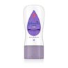 A lavender Johnson's Baby Oil Gel tube with chamomile sits upright against a white background. Text on label: "Clinically Proven Mildness," "Johnson's Baby Oil Gel," "with chamomile," and "6.5 FL OZ (192 mL)."
