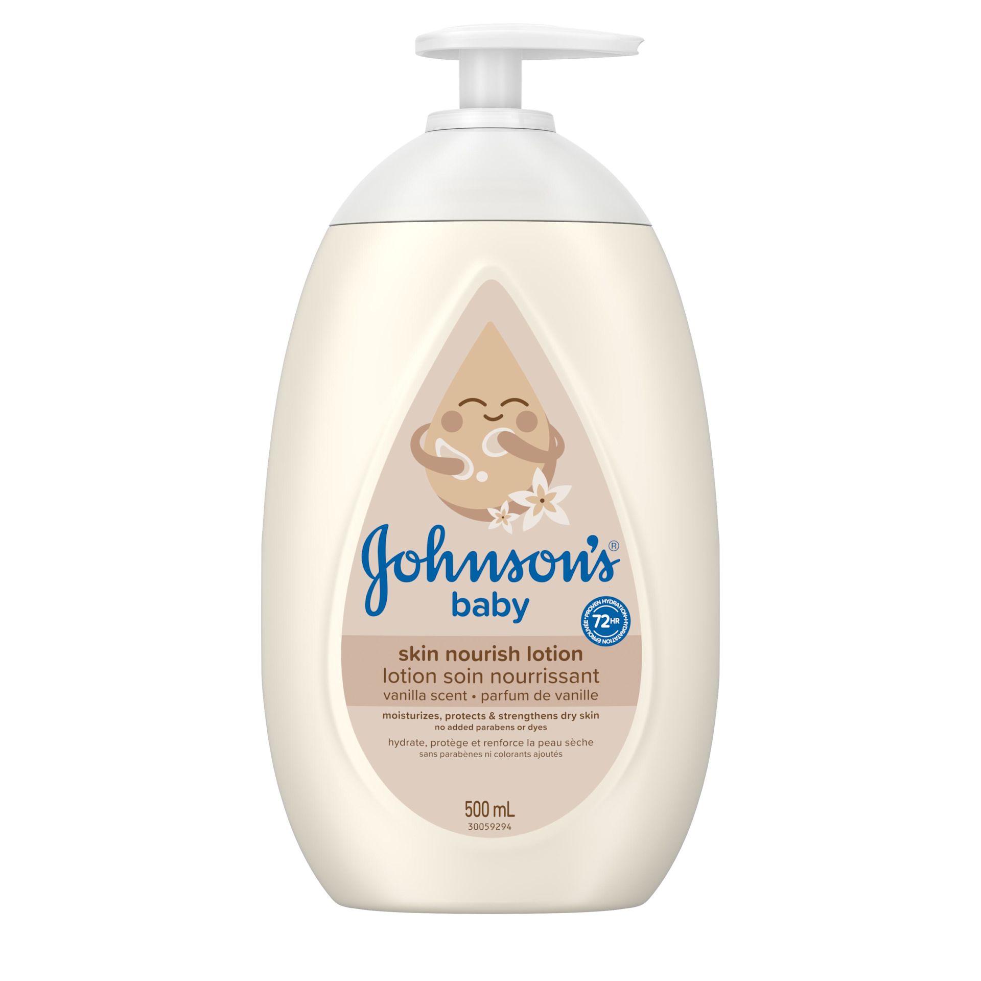 Front shot of JOHNSON’S® Skin Nourish Moisturizing Lotion, Pump Bottle 500ml