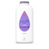 Johnsons lavender powder bottle with purple cap and label, 15 oz.