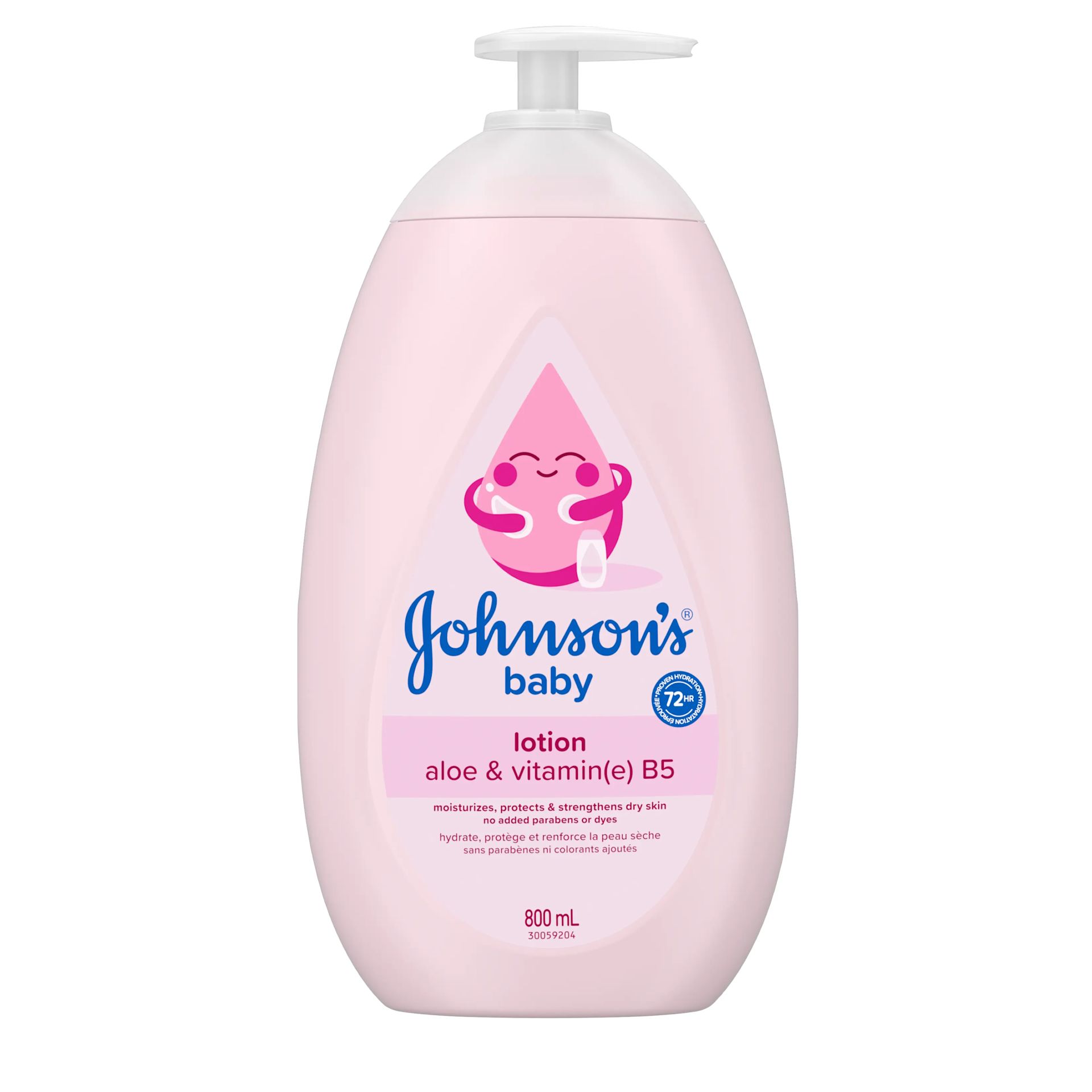 Front shot of JOHNSON'S® Baby Lotion, 800mL bottle 