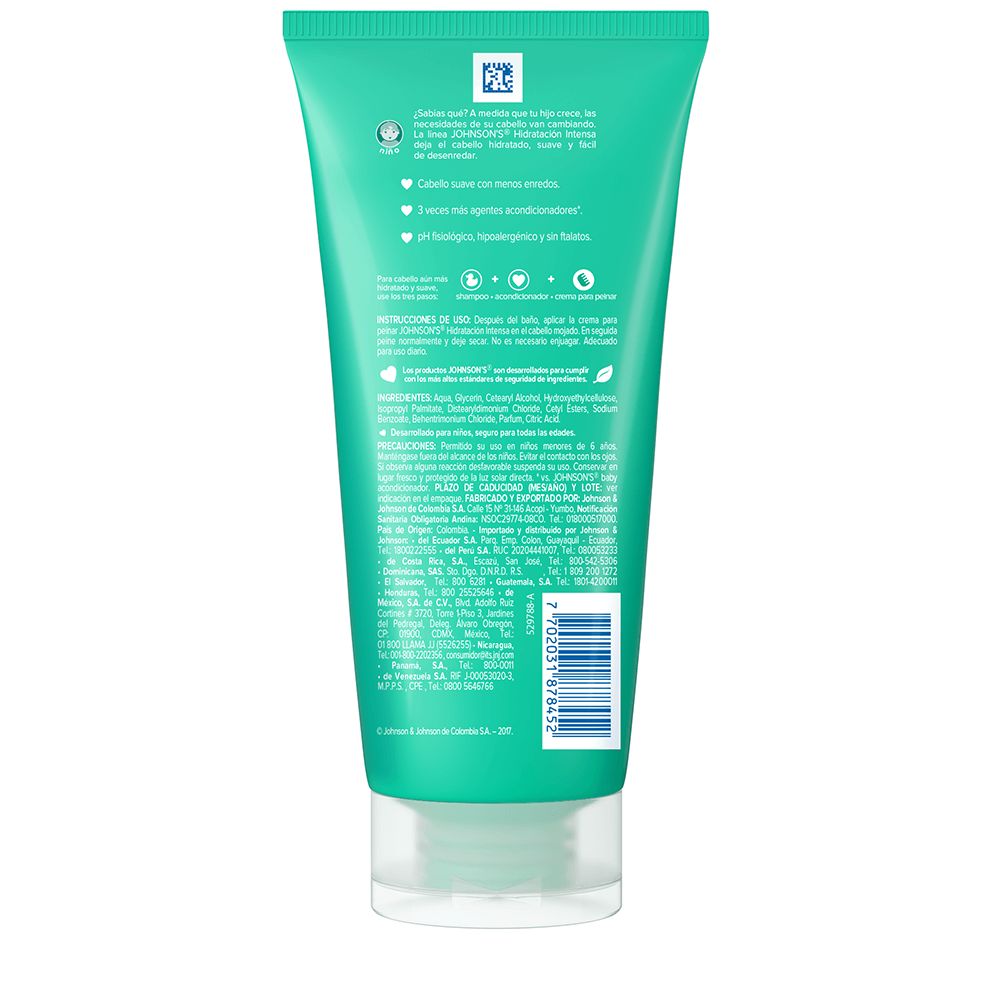 Crema peinar hidratación intensa back