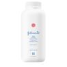Johnson's baby powder in a white bottle, 4 oz, labeled with no parabens, phthalates, or dyes.