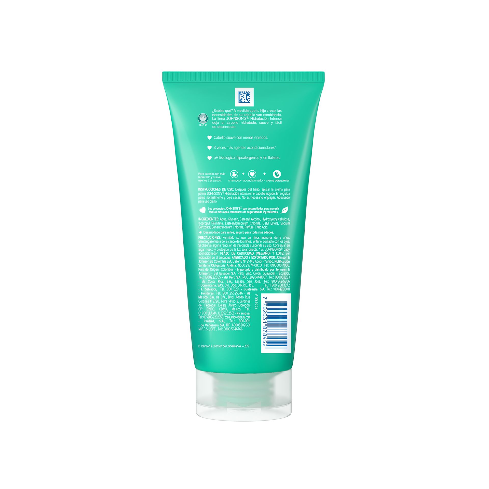 JOHNSON’S® crema para peinar hidratación intensa