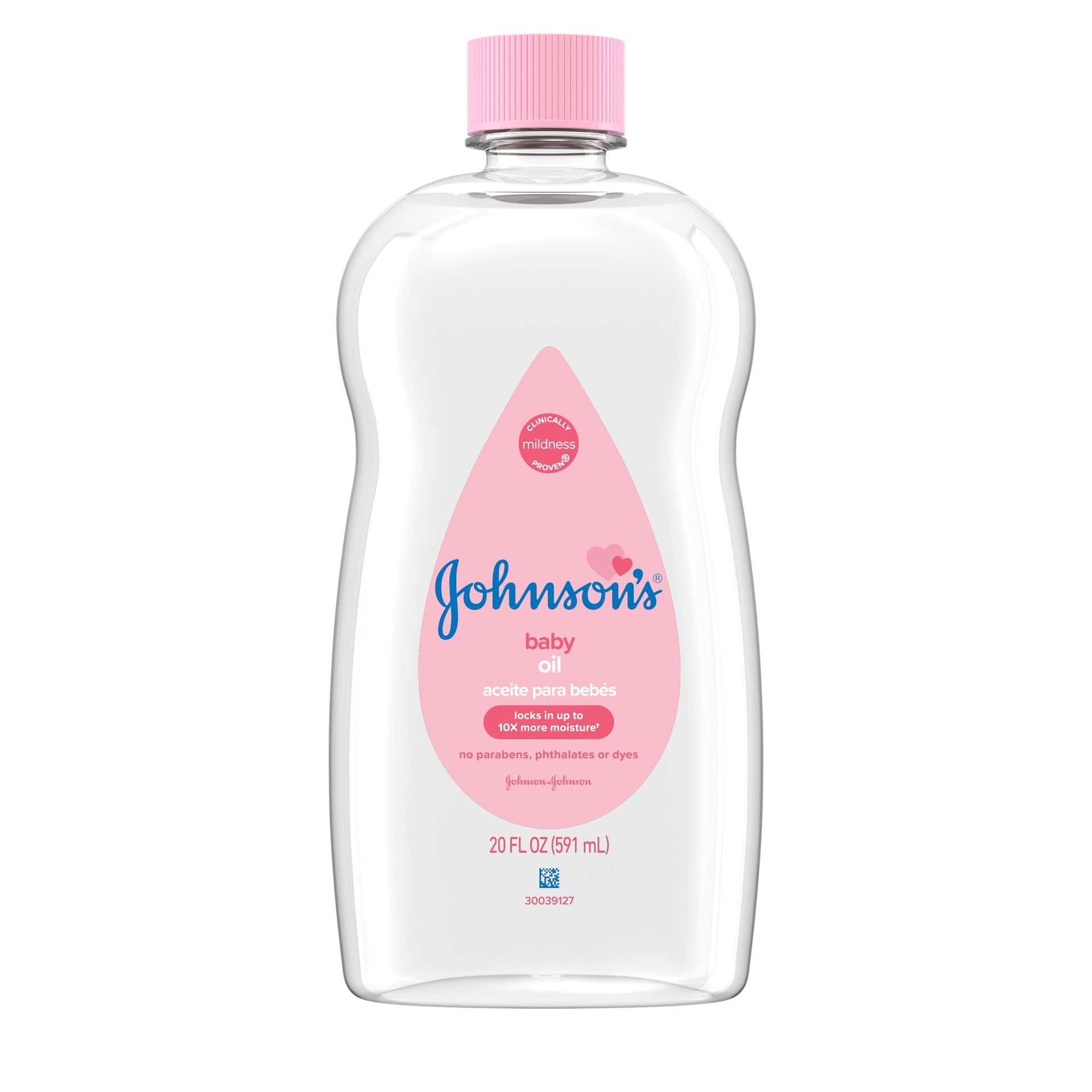 Front Pack shot of Johnson's® Baby Oil 20oz 591ML