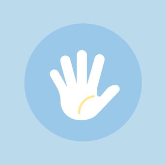 Icono de mano