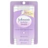 Johnson's Safety Swabs package, specially shaped and clinically proven safer for children, made with 100% pure cotton, containing 55 swabs.