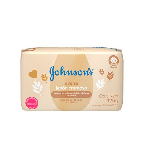 JOHNSON’S® baby jabón cremoso en barra con avena natural