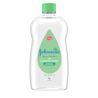 Front Pack shot of Johnson's® Baby Aloe & Vitamin E Oil 20oz 591ML