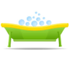 Fragrances help sensorial development and make bath time fun.