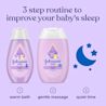 3 step routine to improve your baby sleep, warm bath, gentle massage, quiet time