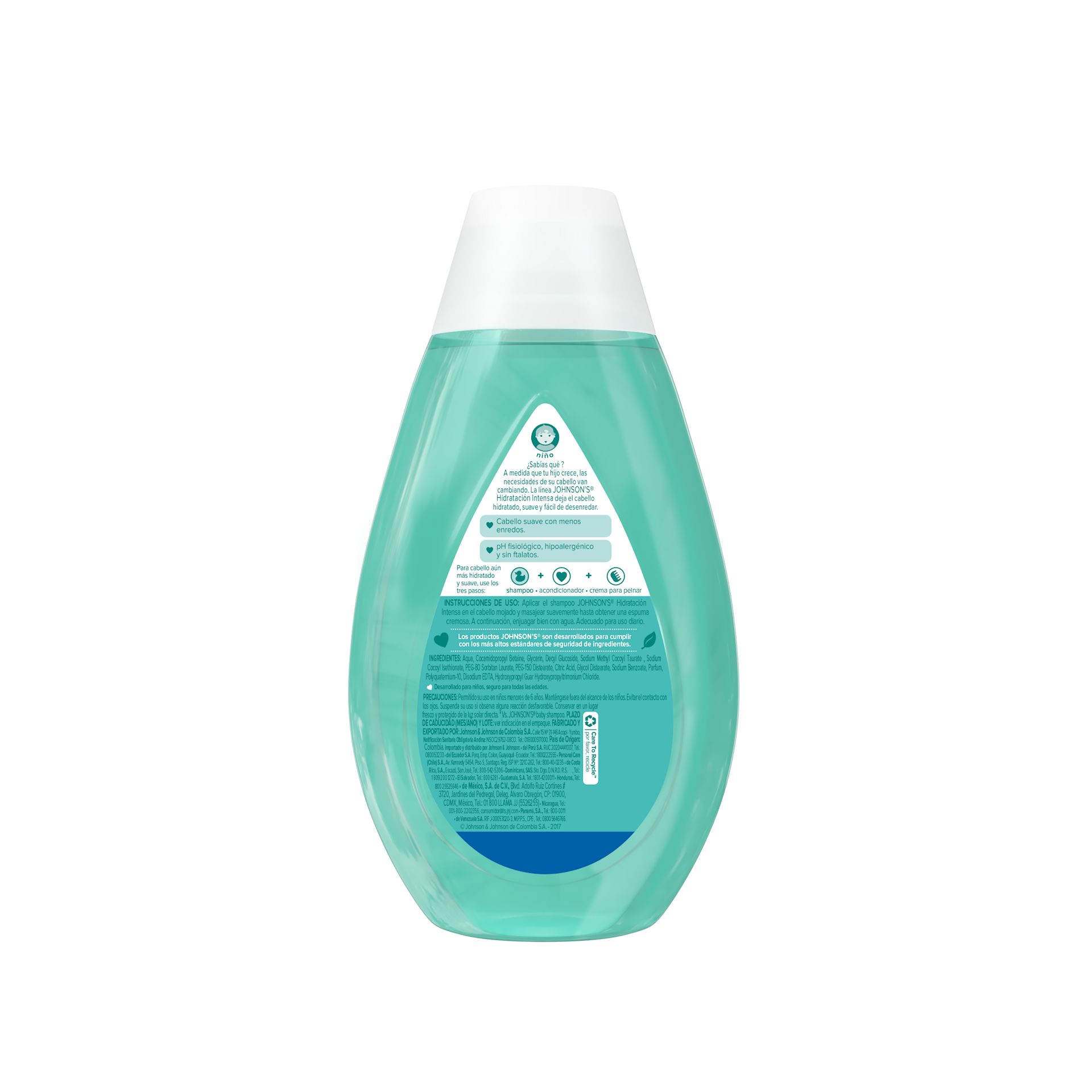 JOHNSON'S® shampoo hidratación intensa