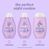 The perfect night routine 1 shampoo, 2 wash, 3 moisturize