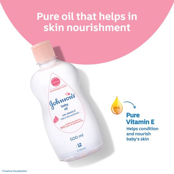 Johnson’s® Baby Oil With Vitamin E - Image 4 - Johnson's Baby - hi-IN
