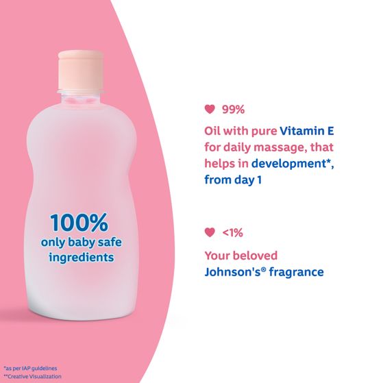 Johnson’s® Baby Oil With Vitamin E - Image 2 - Johnson's Baby - hi-IN