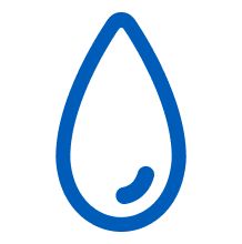 Blue drop icon representing Johnsons Baby No More Tears formula.