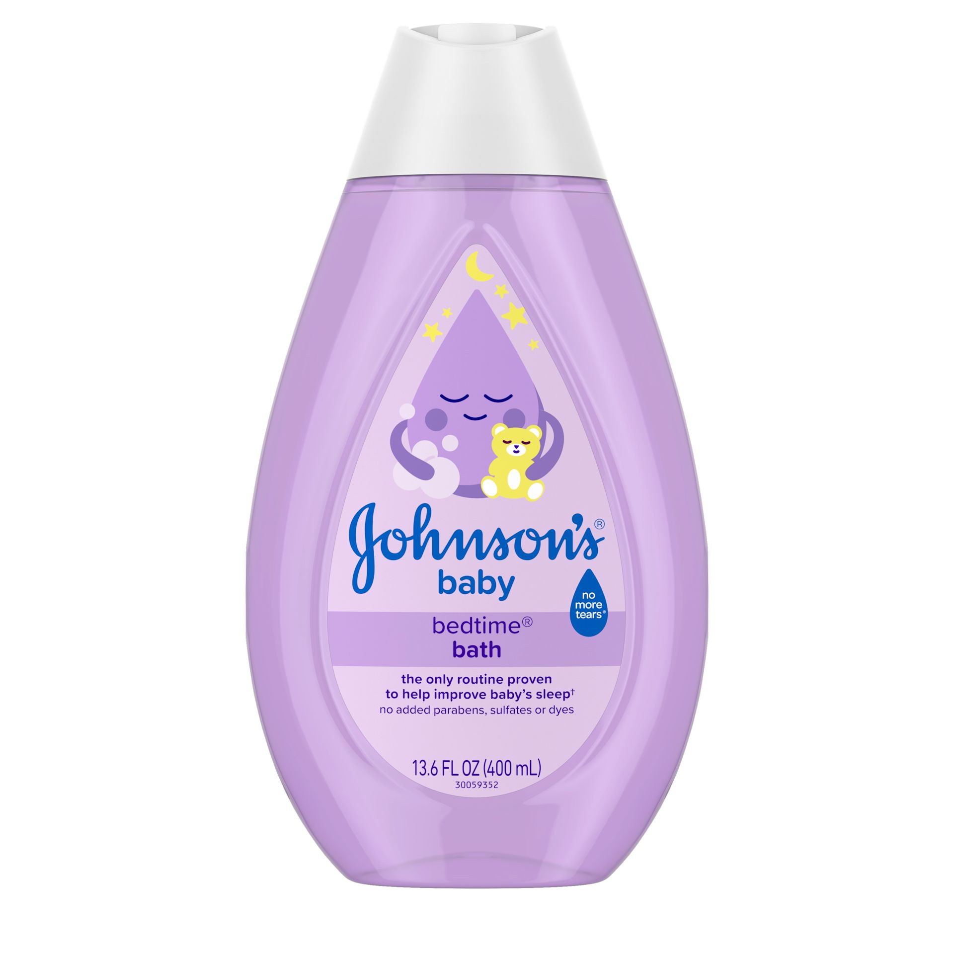 Front Pack shot of Johnson's® Bedtime® Baby Bath Wash 13.6FL OZ 400ML
