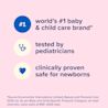 Worlds #1 baby & child care brand recommended by pediatricians clinically proven safe for newborns