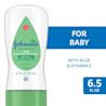 Johnson's Baby Aloe & Vitamin E oil gel, 6.5 FL OZ, for baby, with no parabens, phthalates, or dyes.