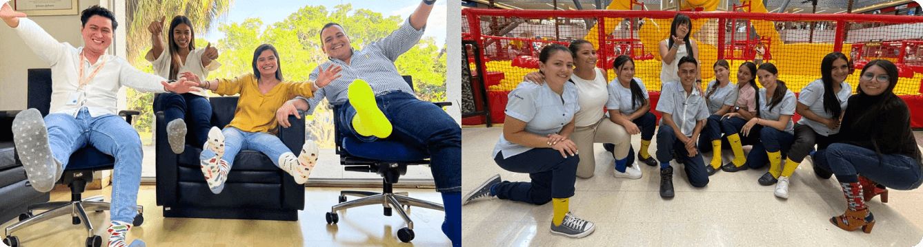 Personas con medias dispares