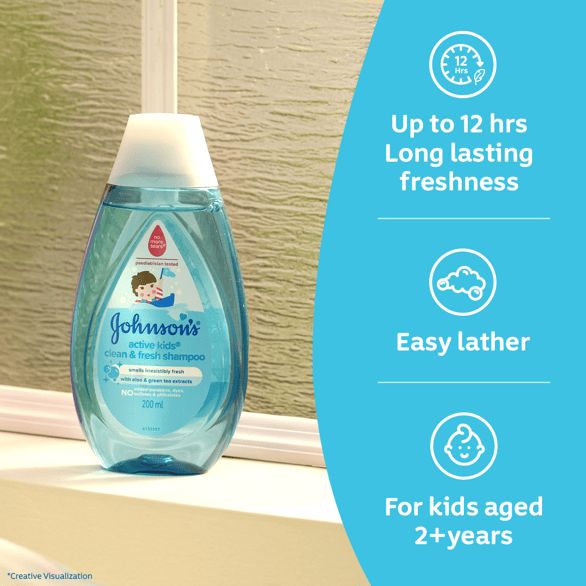 Johnson’s® Active Kids® Clean & Fresh Shampoo - Image 5 - Johnson's Baby - en-IN
