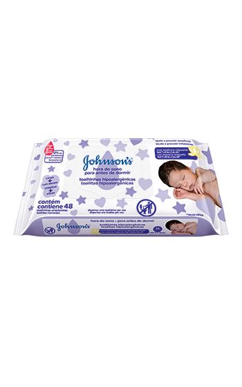 JOHNSON’S® Toalhinhas Hipoalergênicas Hora do Sono