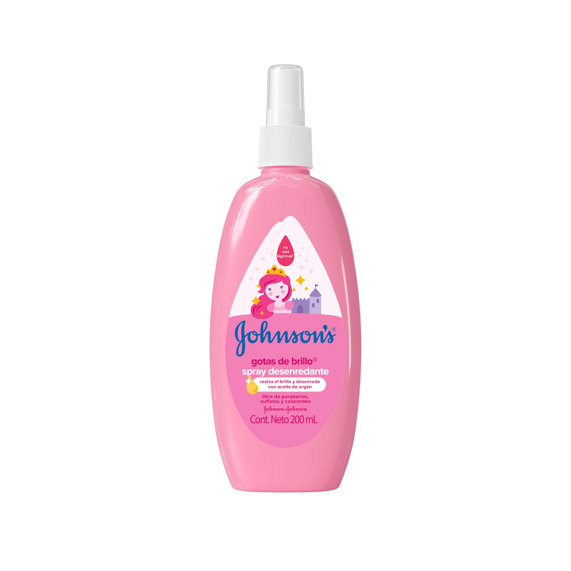 JOHNSON’S® spray para peinar gotas de brillo
