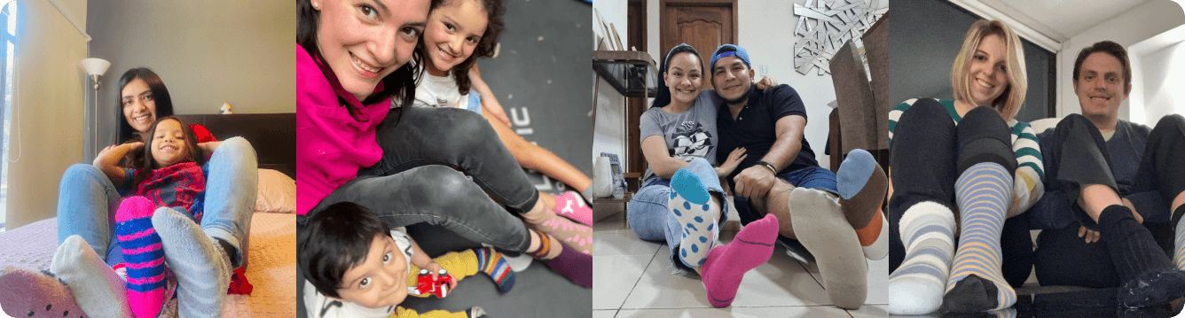 Personas con medias dispares