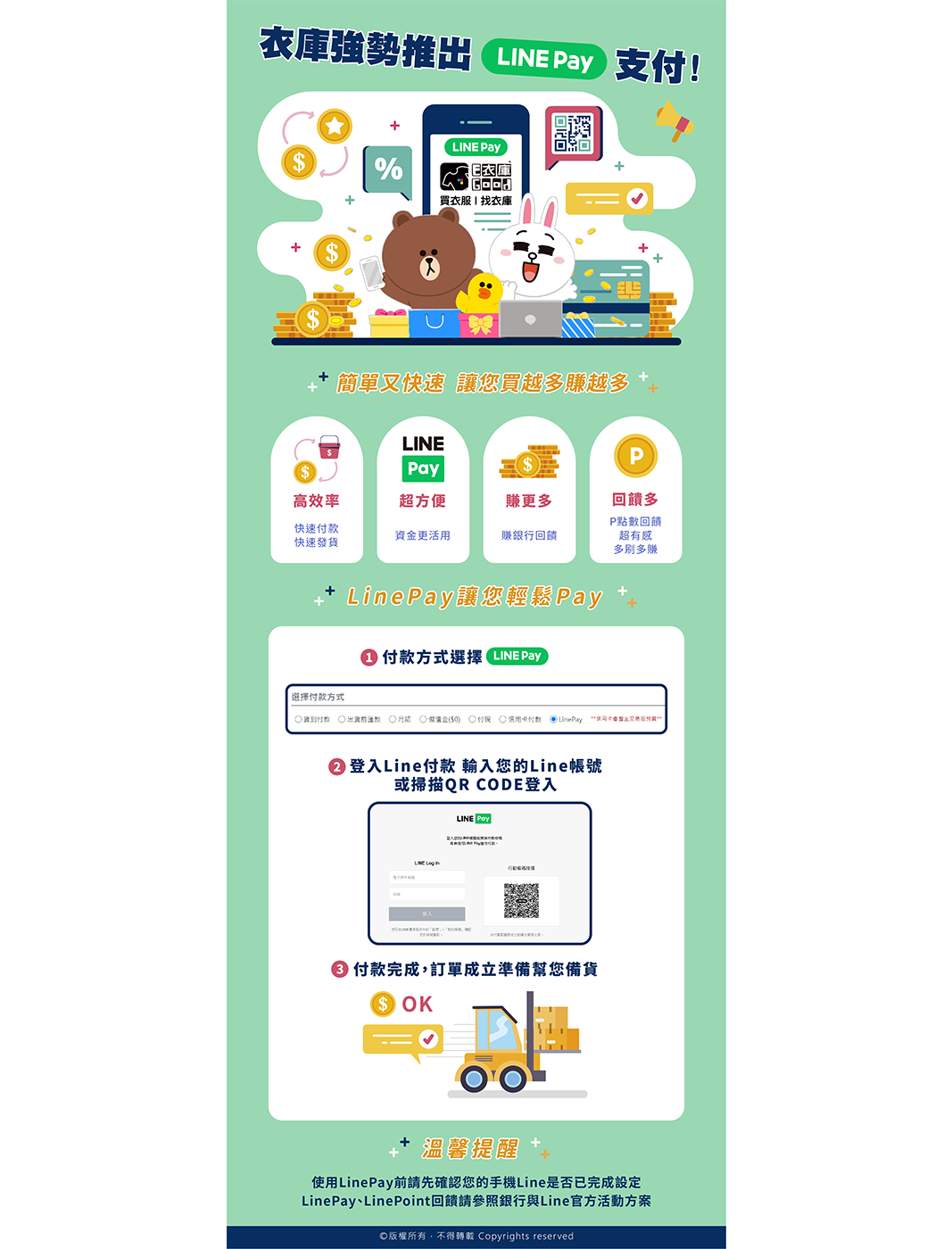 不私藏！！ 衣庫線上平台LINEPAY使用攻略大公開🧐