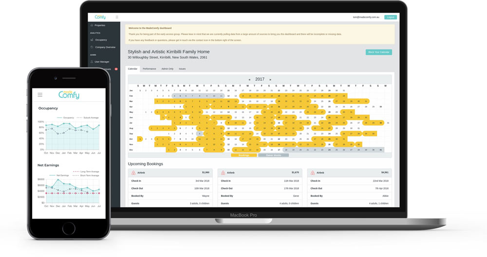 MadeComfy owner portal