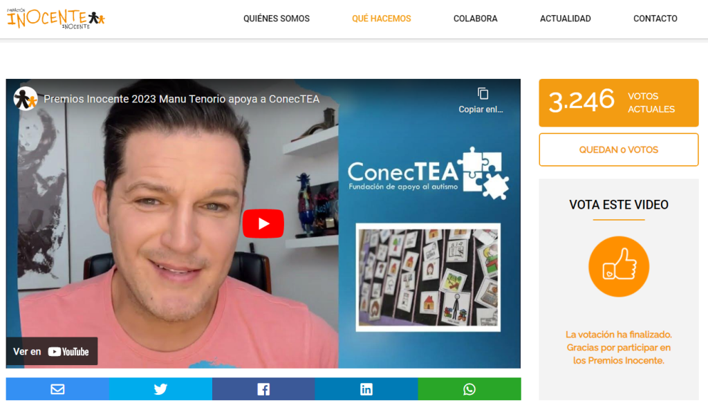 Las Becas ConecTEA 2023/2024 son posibles gracias a Fundación Inocente Inocente - Embedded Image 2