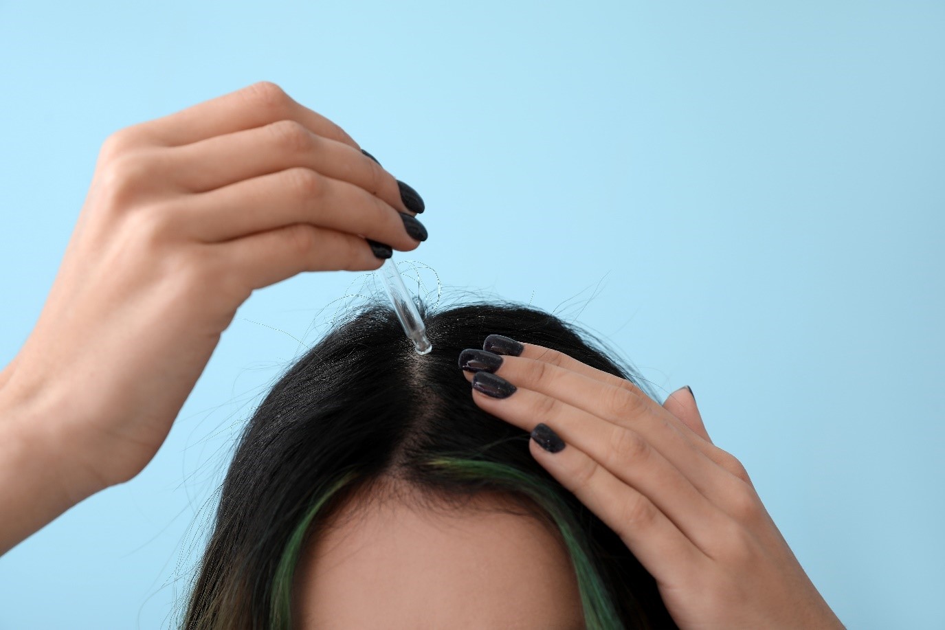 how to apply hair serum on scalp
