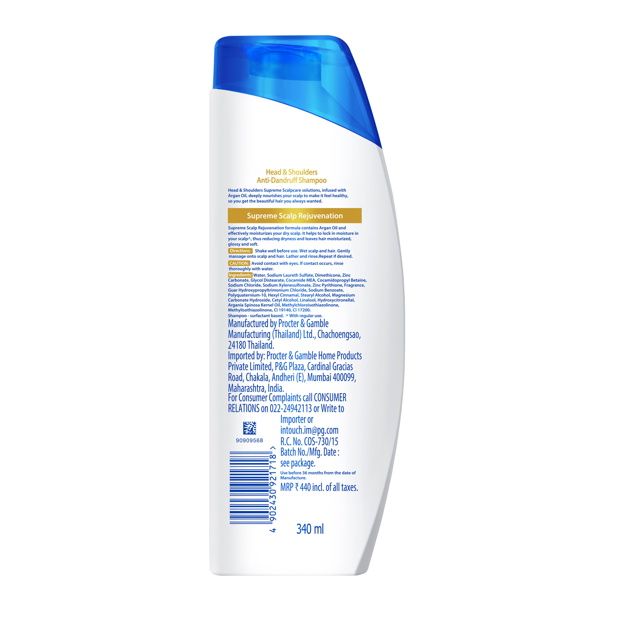 Head  Shoulders 2 in 1 AntiDandruff ShampooConditioner Cool Menthol Buy  bottle of 340 ml Shampoo at best price in India  1mg