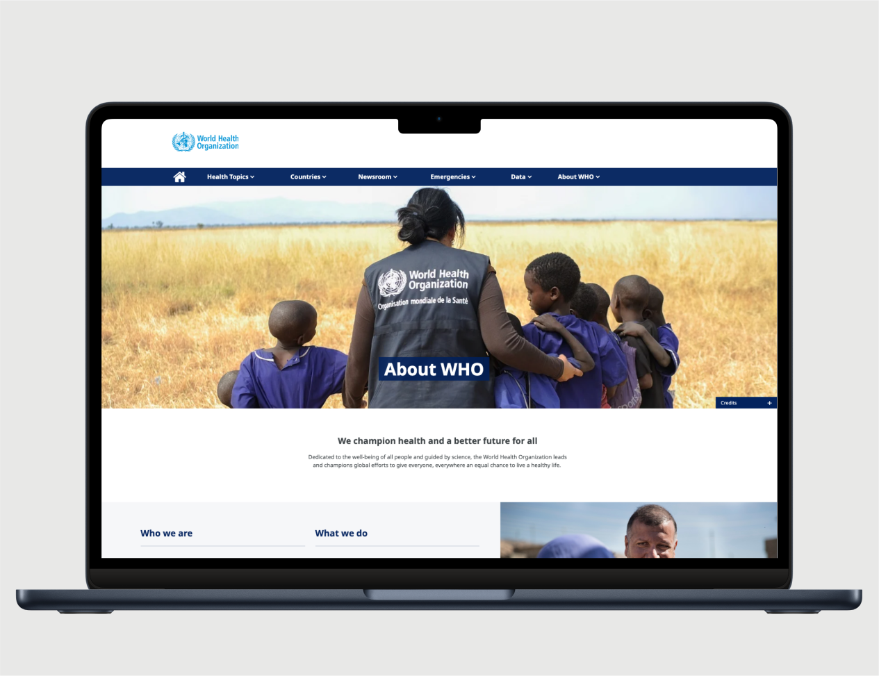 Website renewal project for the World Health Organization