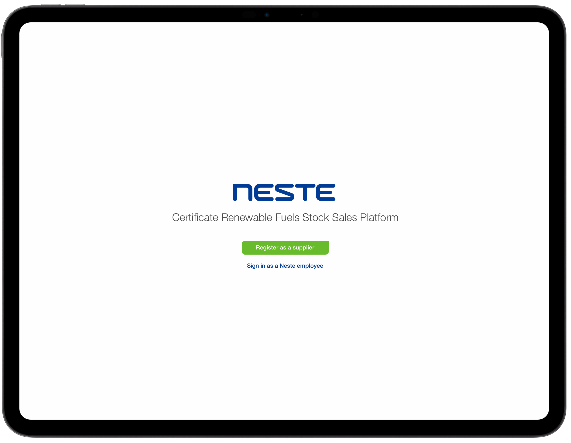 Renewable Fuels Stock Sales Platform