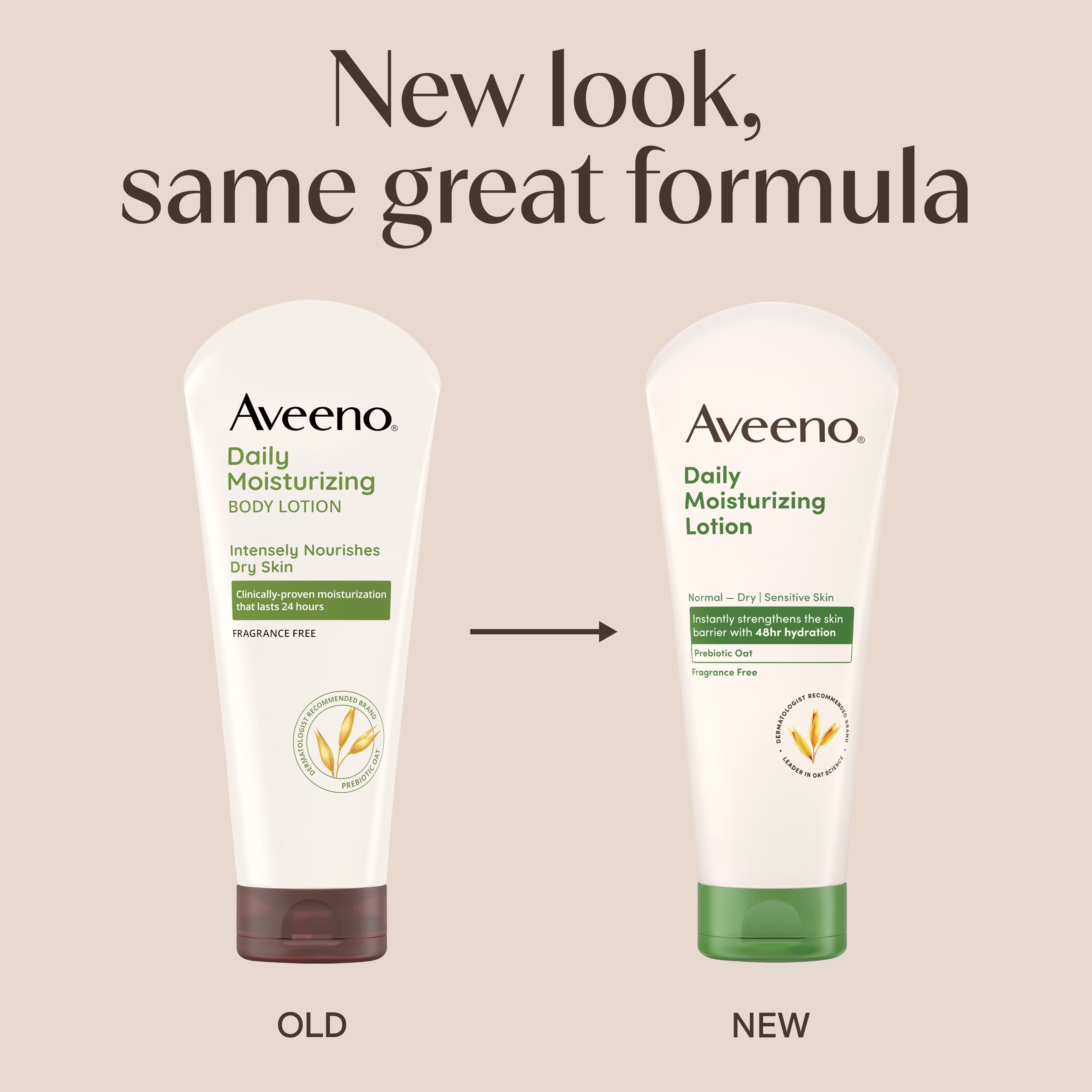 Aveeno® Daily Moisturizing Body Lotion with Soothing Oat - New Look, same great formula
