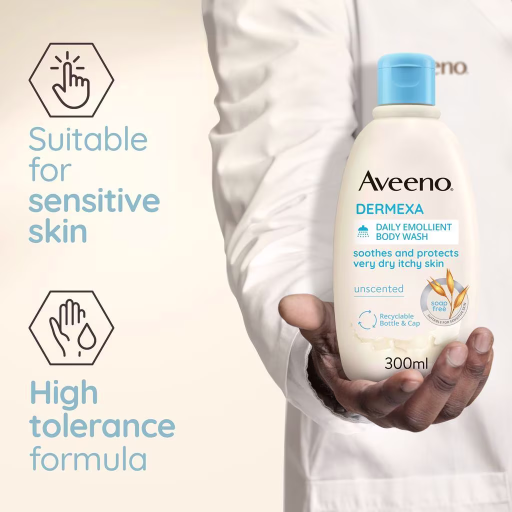AVEENO DERMEXA DAILY EMOLLIENT BODY WASH - Image 4 - Aveeno - en-IE