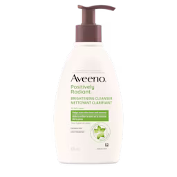 Bottle of AVEENO® Positively Radiant® Brightening Cleanser in 325mL