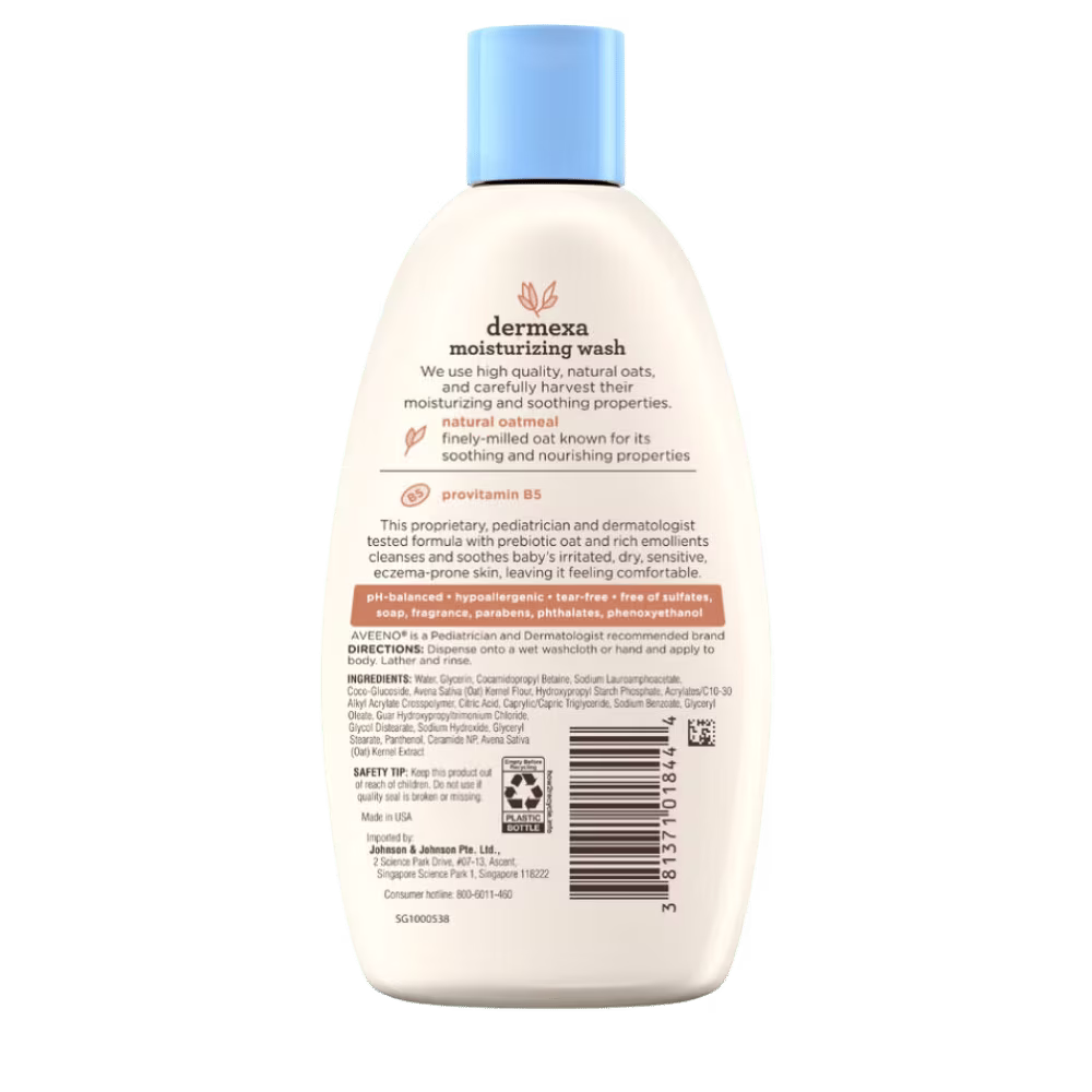Aveeno Baby Dermexa Moisturizing Wash - Image 2 - Aveeno - en-SG