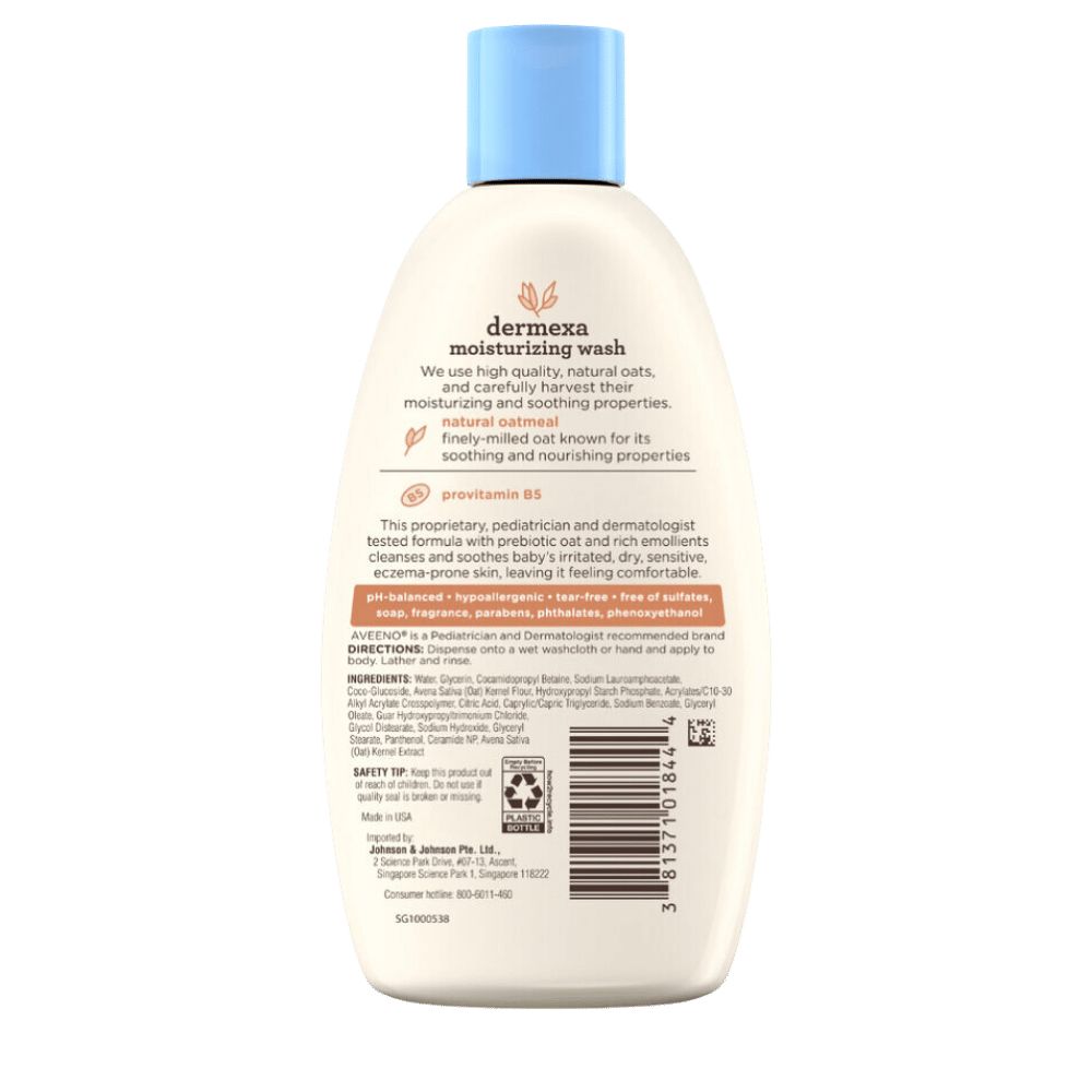 Aveeno Baby Dermexa Moisturizing Wash - Image 2 - Aveeno - en-SG
