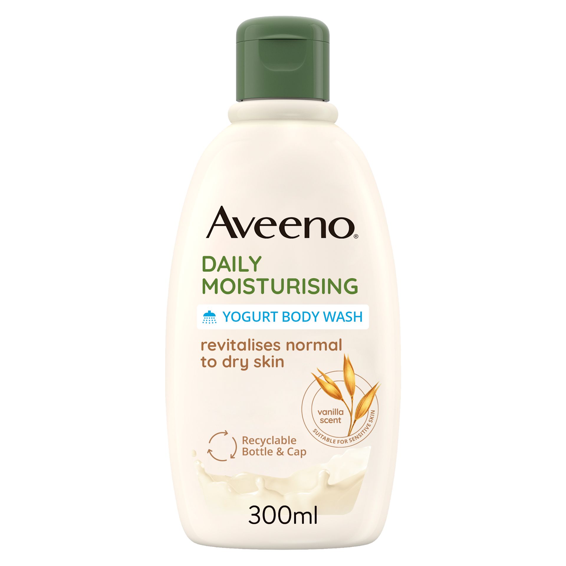 AVEENO DAILY MOISTURISING YOGURT BODY WASH, VANILLA & OAT SCENT