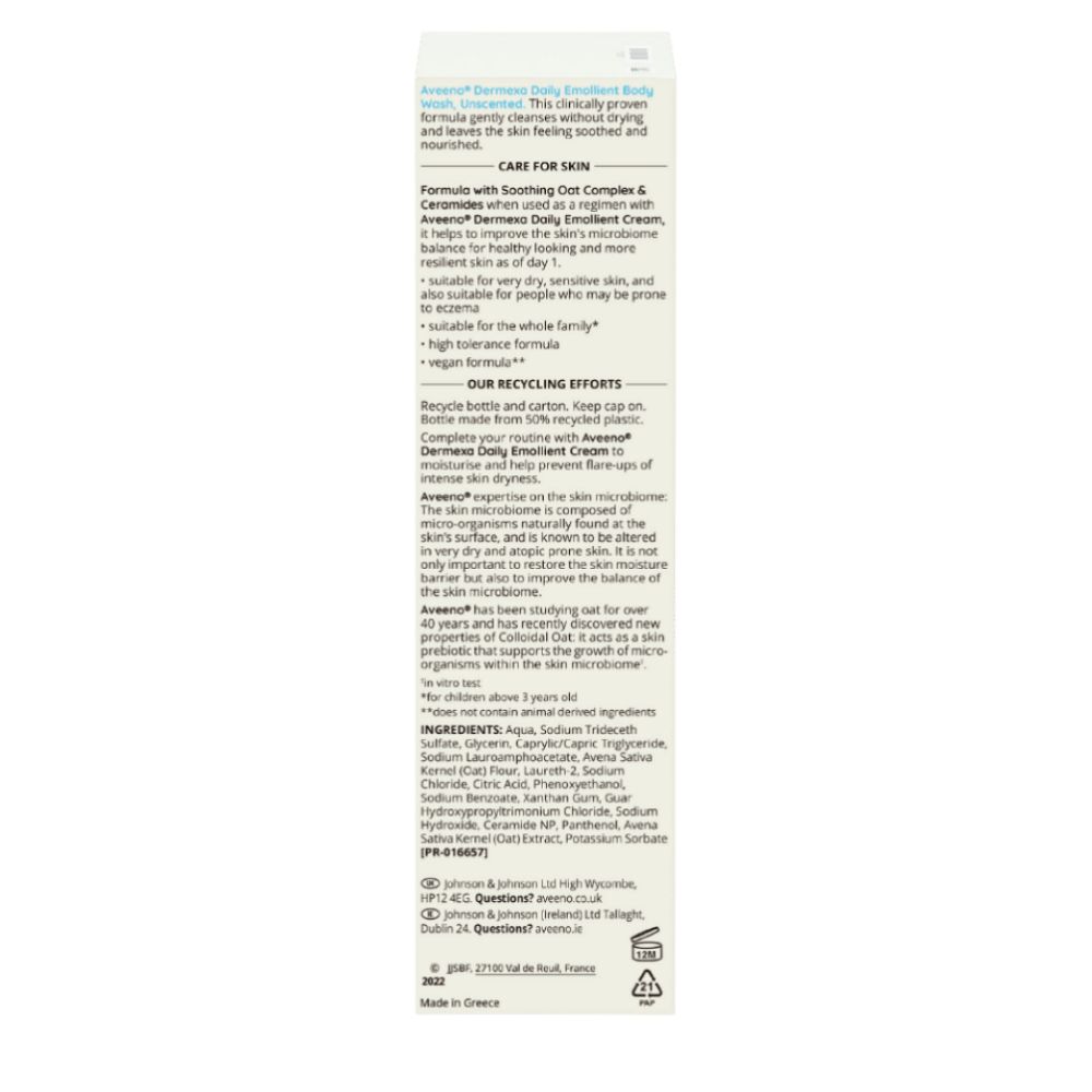 Aveeno Dermexa Daily Emollient Body Wash - Image 4 - Aveeno - en-SG