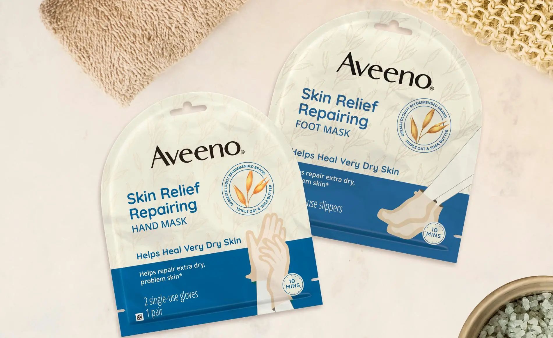 aveeno skin relief mask plp banner