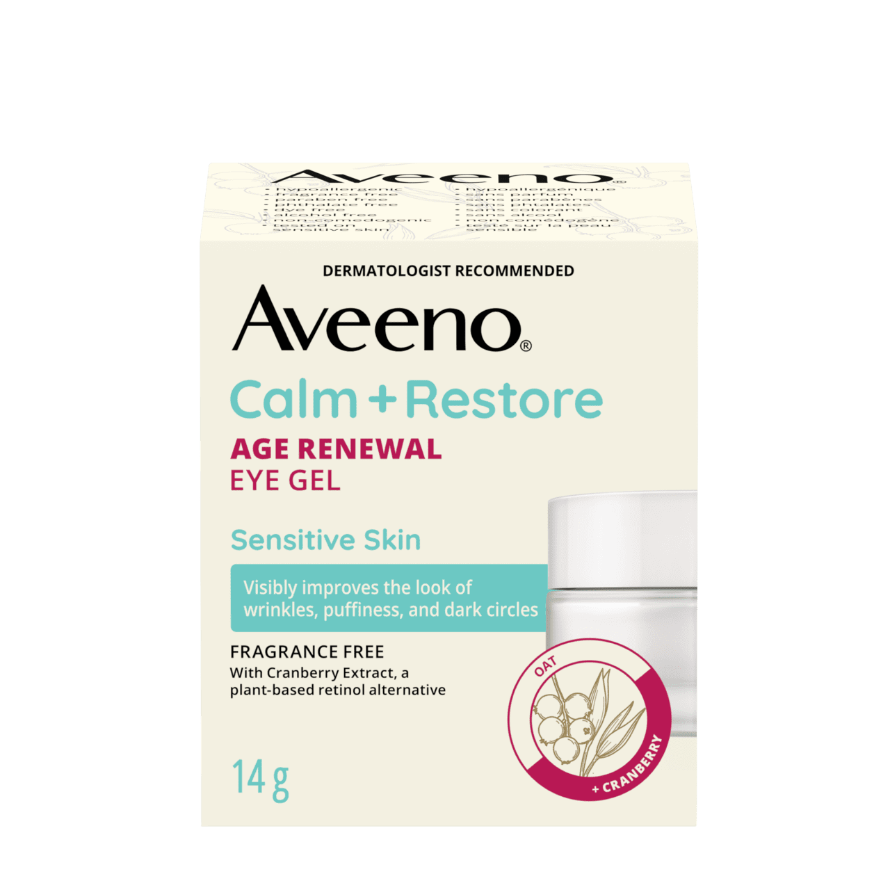 Calm + Restore Age Renewal Eye Gel | AVEENO®