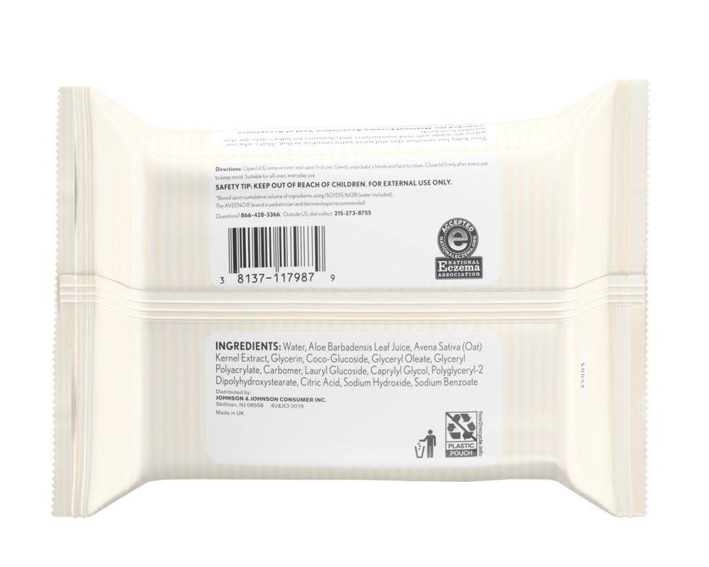 Baby Hand & Face Wipes - Image 1 - Aveeno - en-US