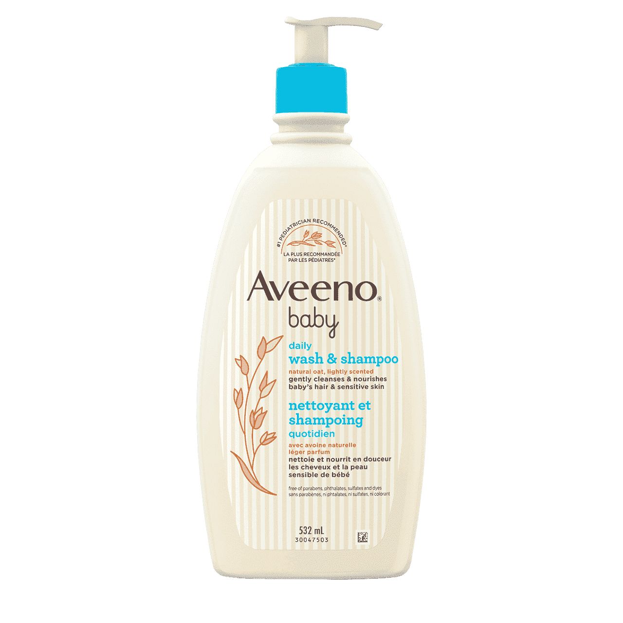 AVEENO® BABY Wash & Shampoo with natural Oat Extract, 532ml bottle